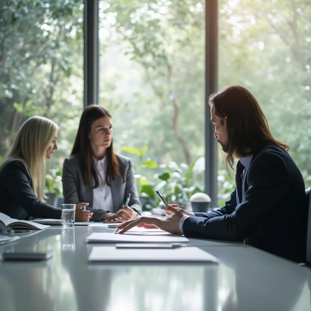 Equipo de HRConsultPro en una sesión de brainstorming colaborativa